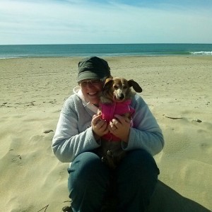 Alissa & Rosie at the Beach